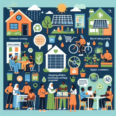 How can you design effective green technology outreach programmes for diverse communities?